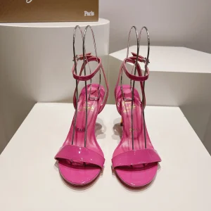 Patent Leather Ankle Strap High Heel Sandals image 1