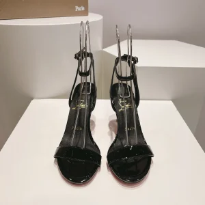 Patent Leather Ankle Strap High Heel Sandals image 1