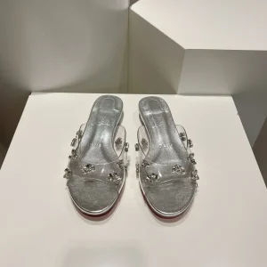 Christian Louboutin Degraqueen Crystal Slide Sandals image 1