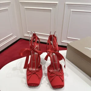 Bow Ankle Tie High Heel Pumps image 1