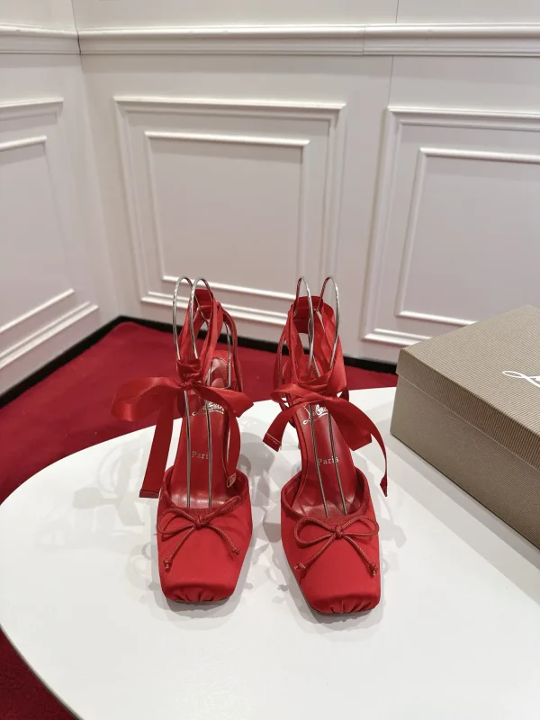 Bow Ankle Tie High Heel Pumps image 1