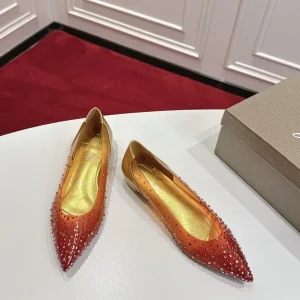 Christian Louboutin Gradient Rhinestone Pointed Toe Shoes image 1