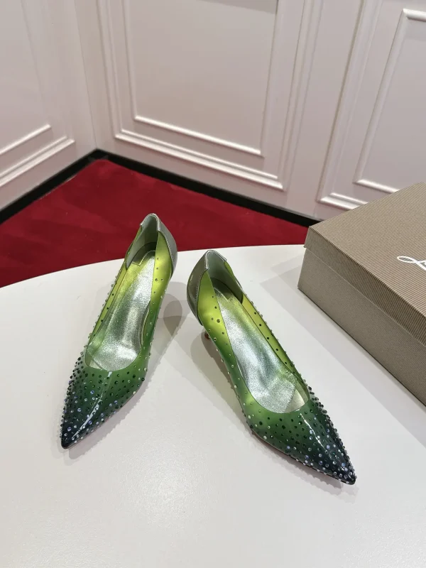 Christian Louboutin Gradient Rhinestone Pointed Toe High Heels image 1