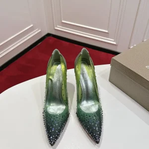Christian Louboutin Gradient Rhinestone PVC High Heel Pumps image 1
