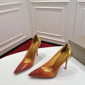 Christian Louboutin Gradient Rhinestone PVC High Heel Pumps image 1