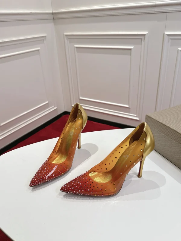 Christian Louboutin Gradient Rhinestone PVC High Heel Pumps image 1
