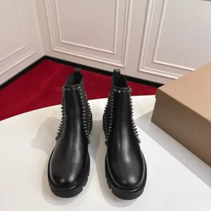Spiked Platform Chelsea Ankle Boots image 1