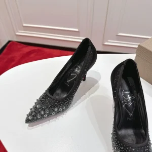 Christian Louboutin MissZ Crystal Mesh High Heel Pumps image 1