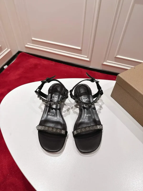 Christian Louboutin Studded Ankle Strap Sandals image 1