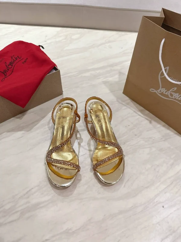 Women's Rhinestone Stiletto Heel Sandals image 1