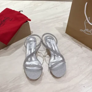 Women's Rhinestone Stiletto Heel Sandals image 1