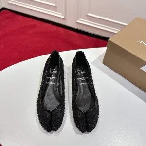 Rhinestone Tabi Flat Ballet Shoes image 1