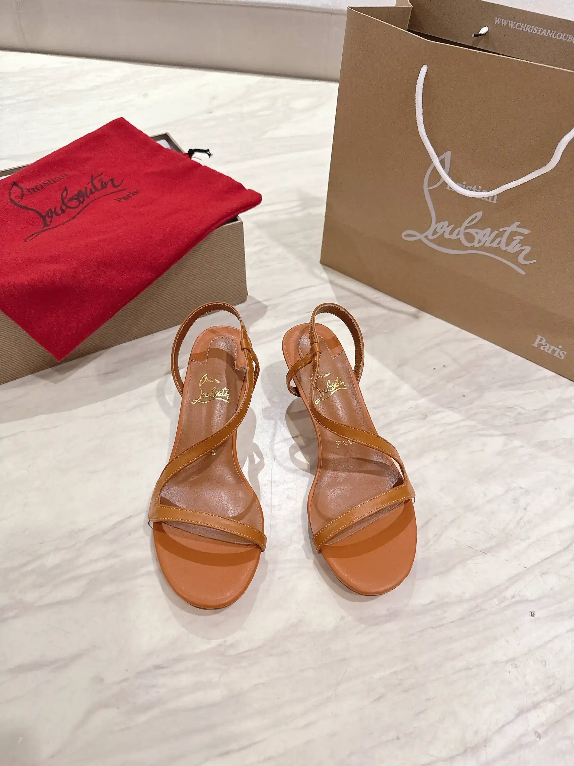 Women's Patent Leather Stiletto Heel Sandals image 1