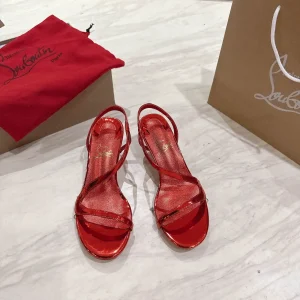 Women's Patent Leather Stiletto Heel Sandals image 1