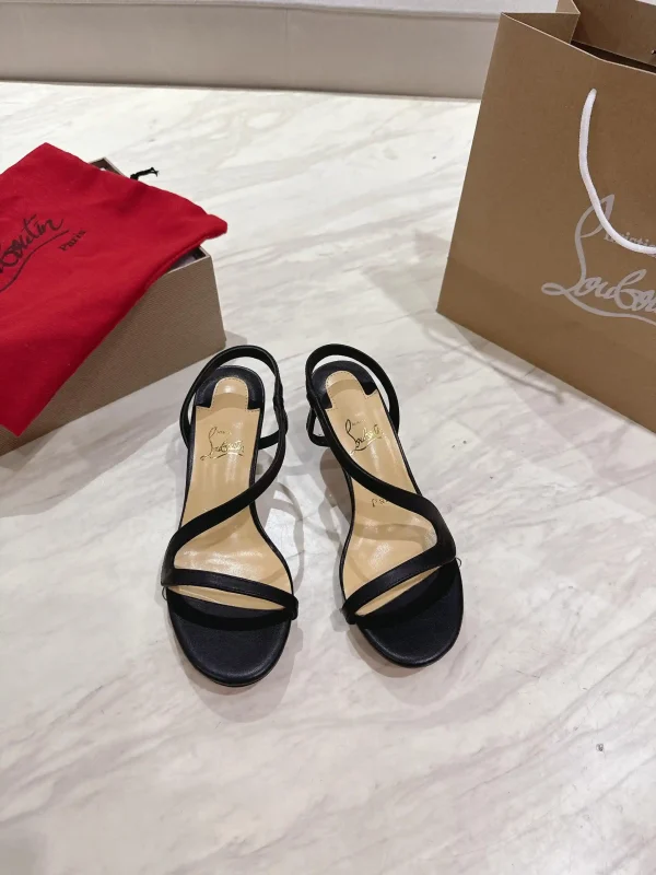 Women's Patent Leather Stiletto Heel Sandals image 1