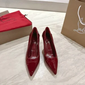 Christian Louboutin Kate Series Patent Leather Pointed Toe High Heel Pumps image 1