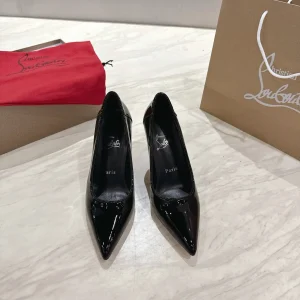 Christian Louboutin Kate Series Patent Leather Pointed Toe Pumps image 1