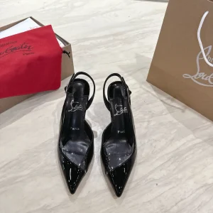 Patent Leather Slingback High Heel Sandals image 1