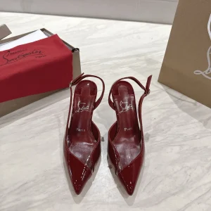 Patent Leather Slingback High Heel Sandals image 1