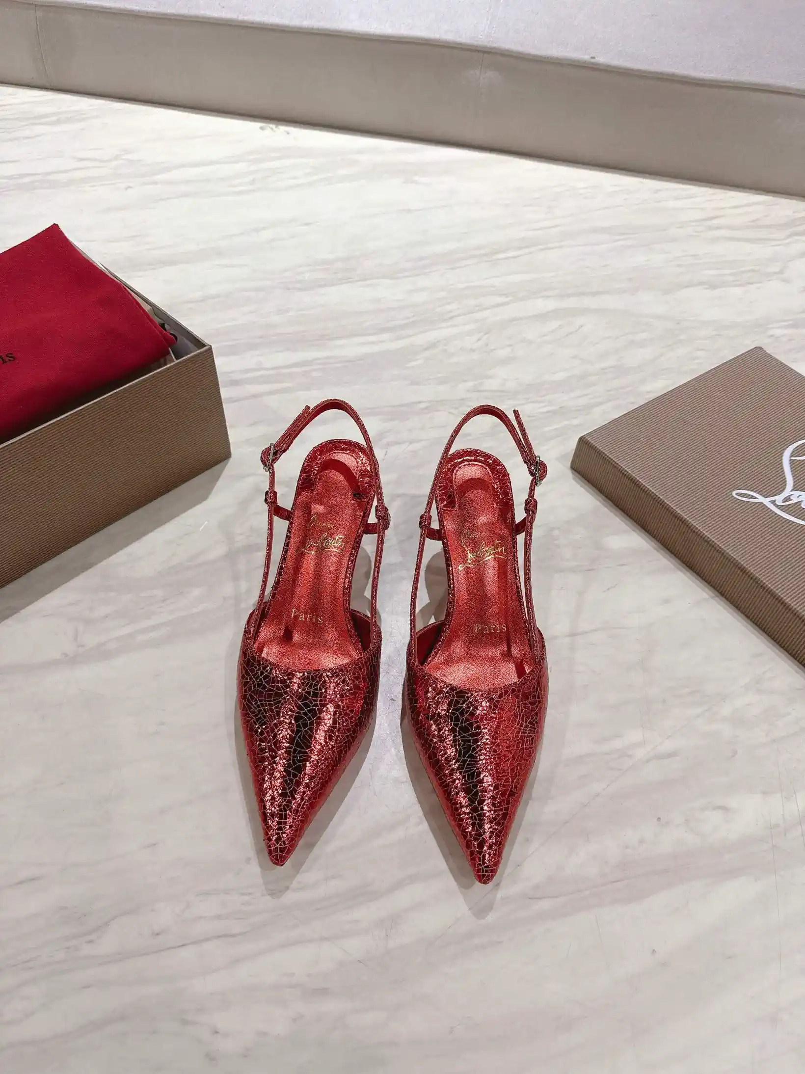 Pointed Toe Slingback High Heel Pumps image 1