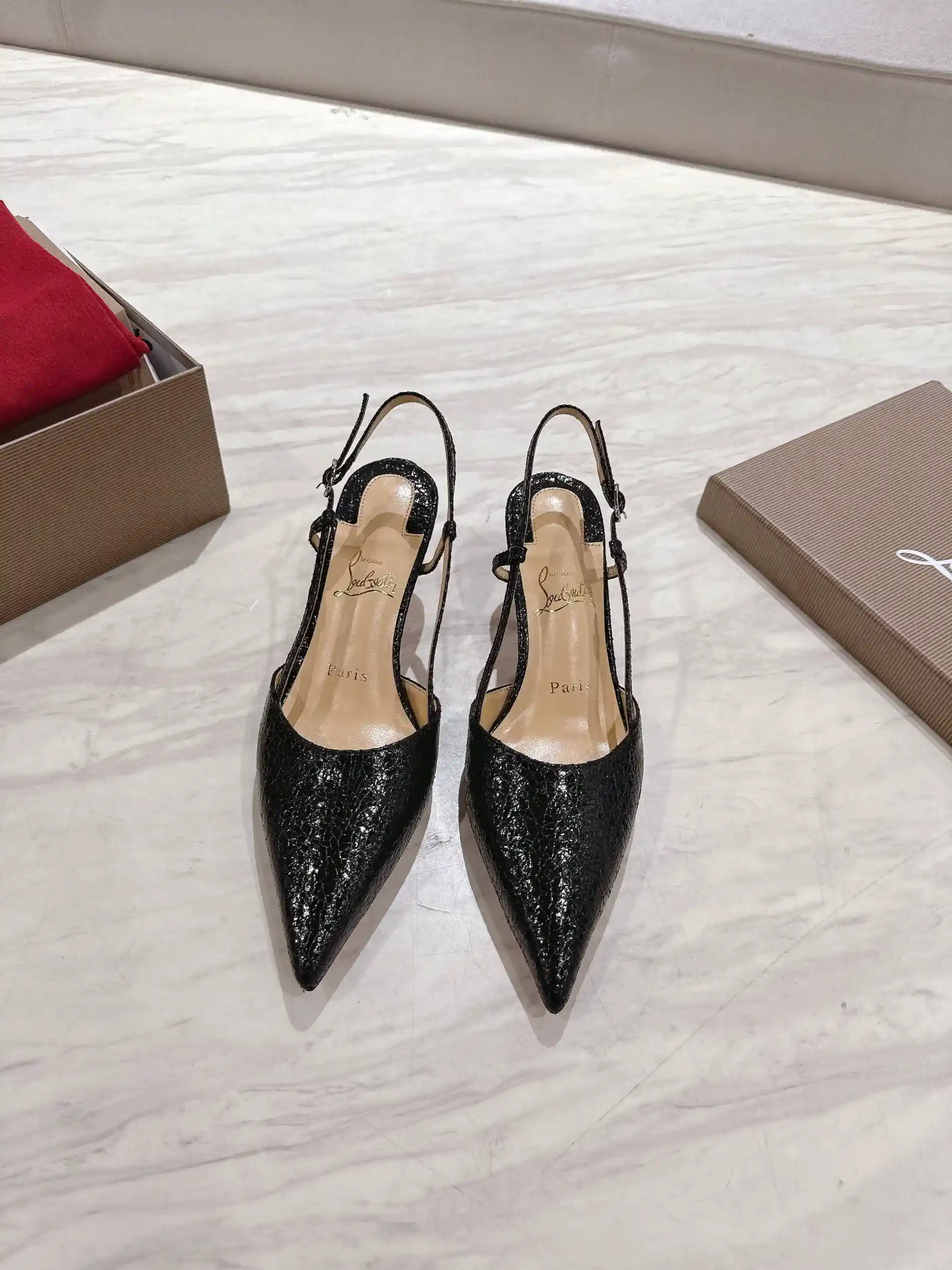 Pointed Toe Slingback High Heel Pumps image 1