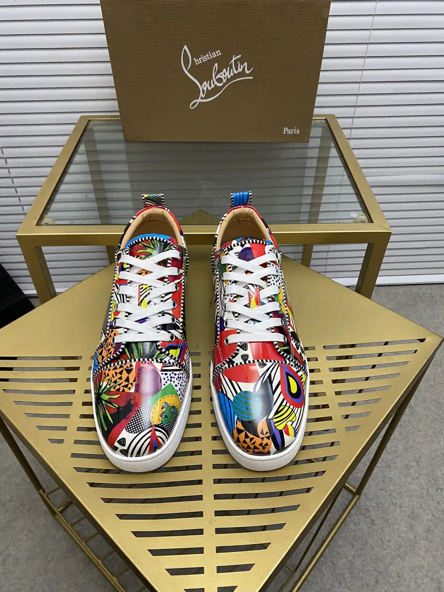 Multicolor Print Casual Skate Shoes image 1