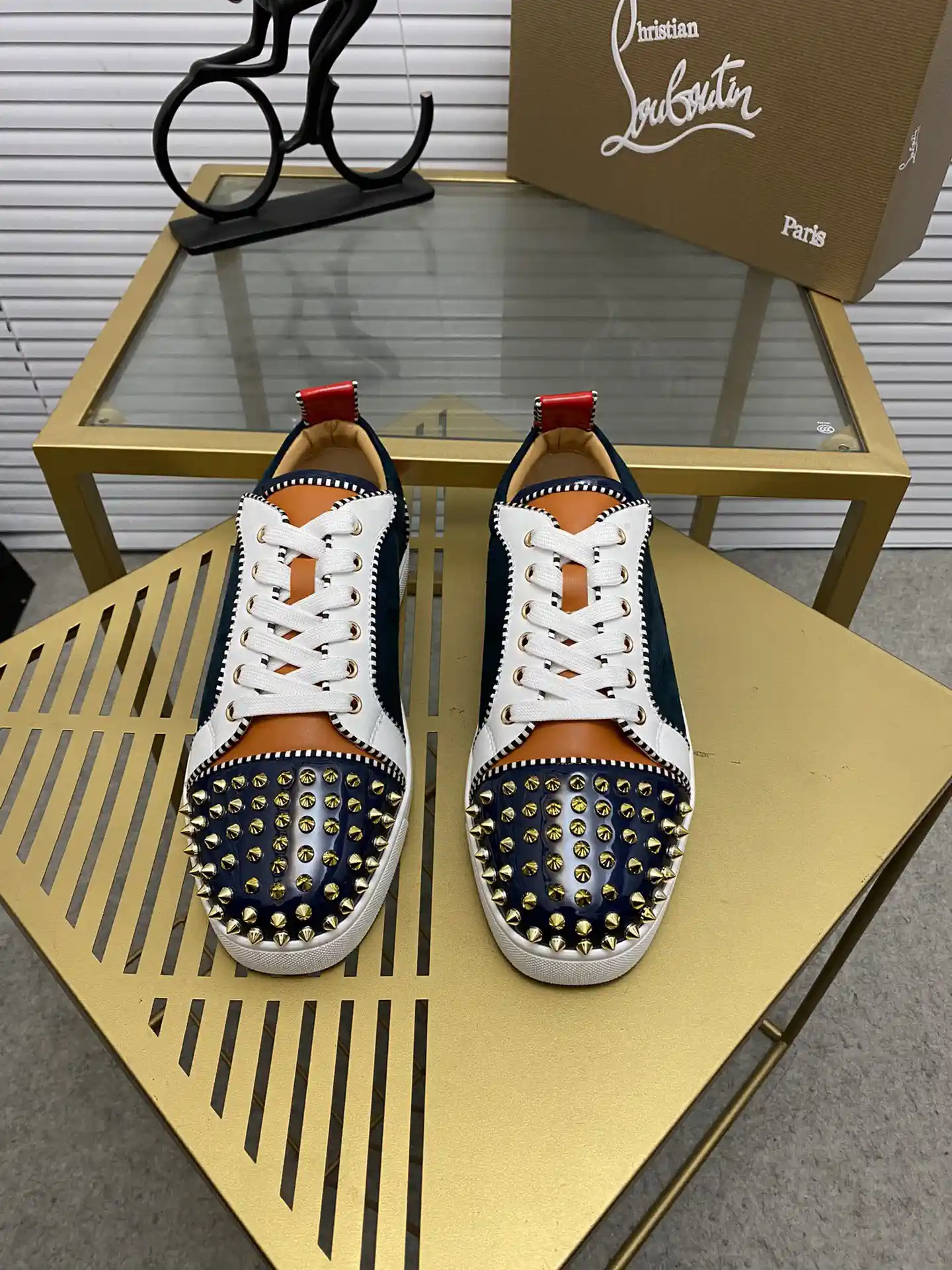 Spiked Toe Casual Skate Sneakers image 1