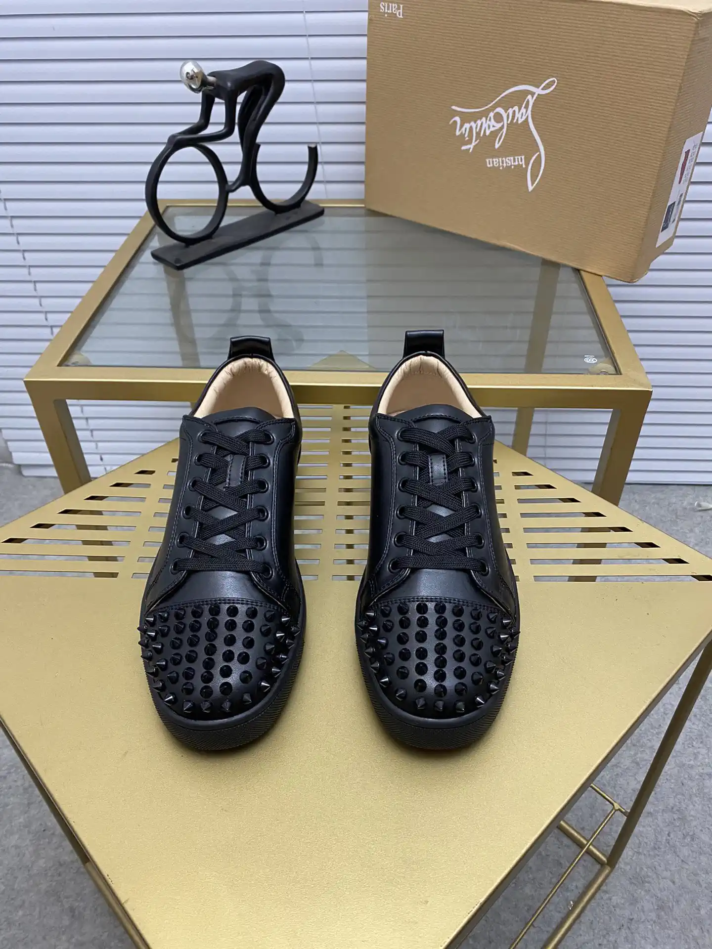 Spiked Toe High-Top Casual Sneakers image 1