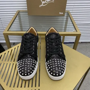 Spiked Toe Glitter Casual Sneakers image 1