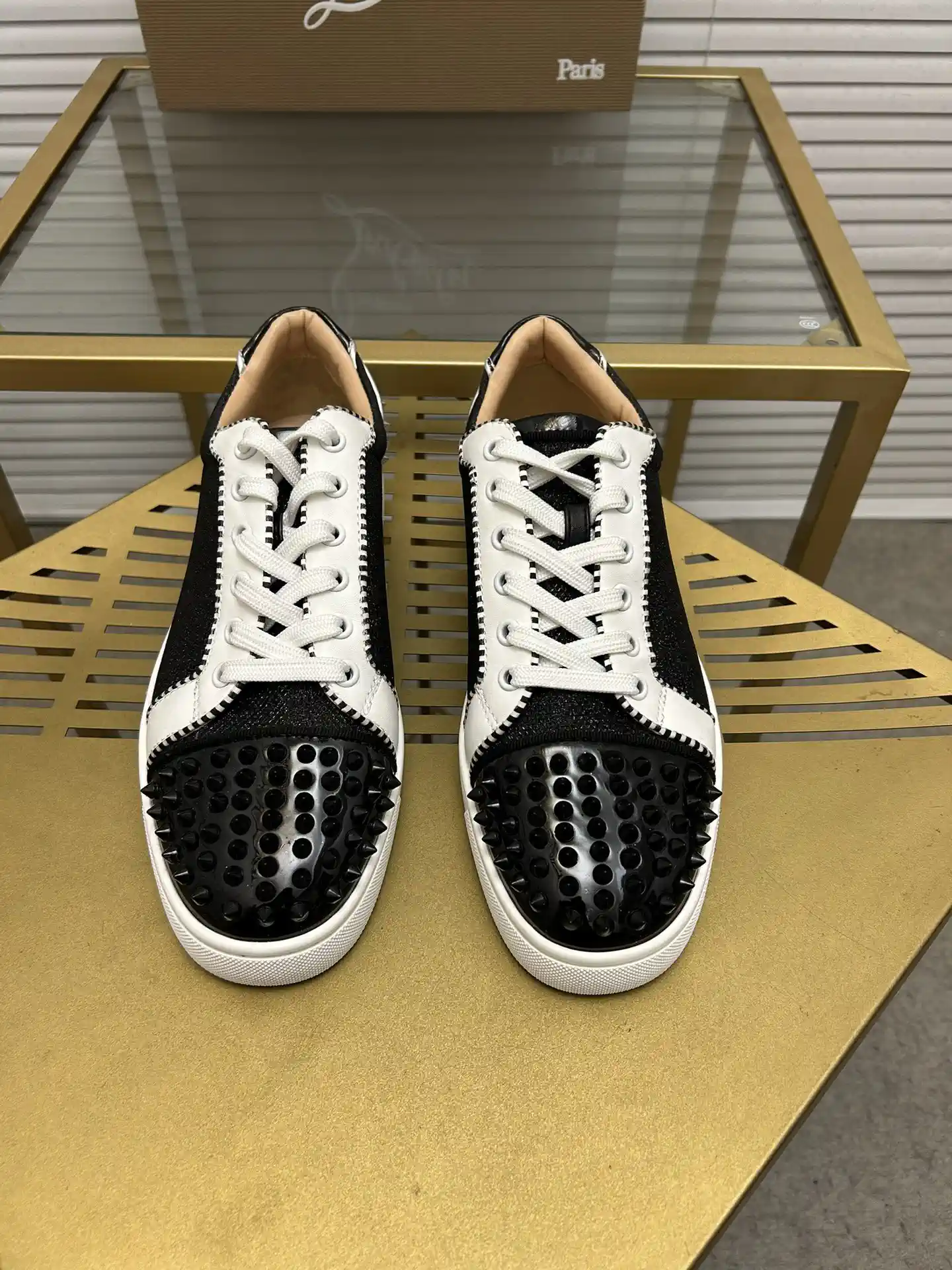 Spiked Toe Casual Skate Sneakers image 1