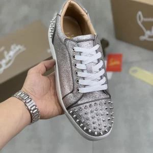 Men's Glitter Spike Low-Top Sneakers image 1