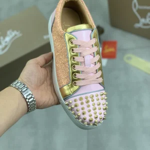 Men's Spiked Toe Glitter Sneakers image 1