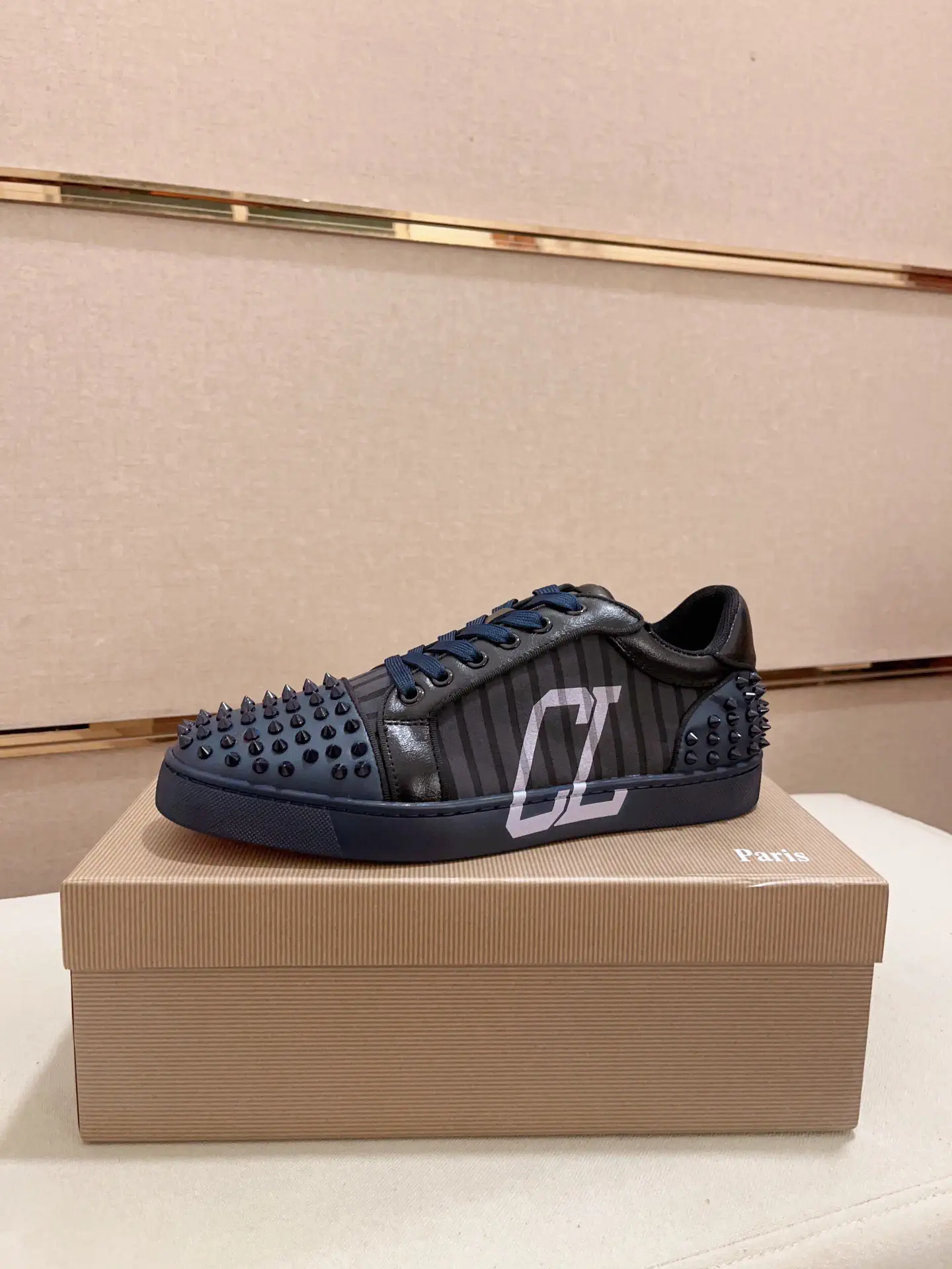Spiked Low-Top Sneakers image 1