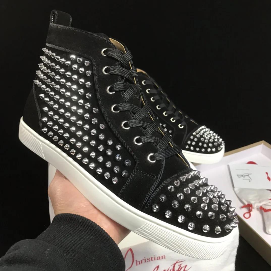 Spiked High-Top Sneakers image 1