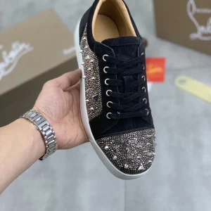 Men's Spiked Rhinestone Low-Top Sneakers image 1