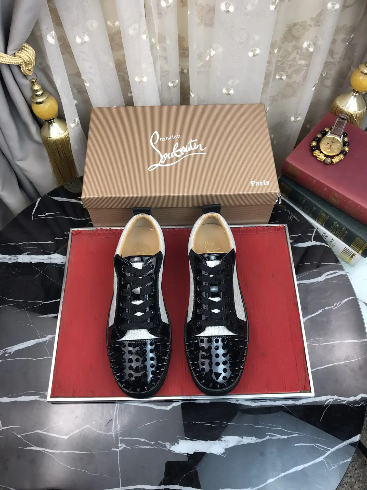 Spiked Toe Casual Skate Shoes image 1
