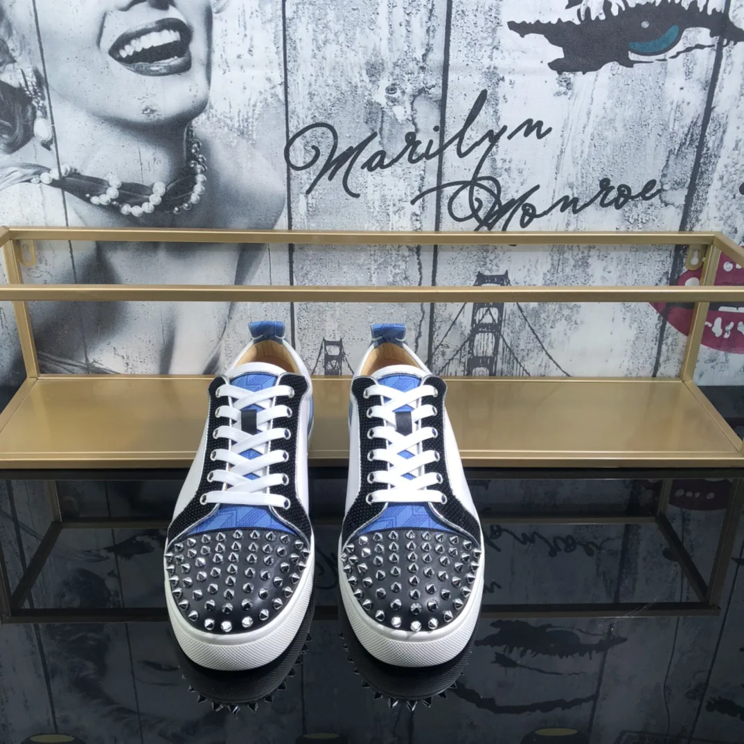Men's Spiked Toe Casual Skate Sneakers image 1