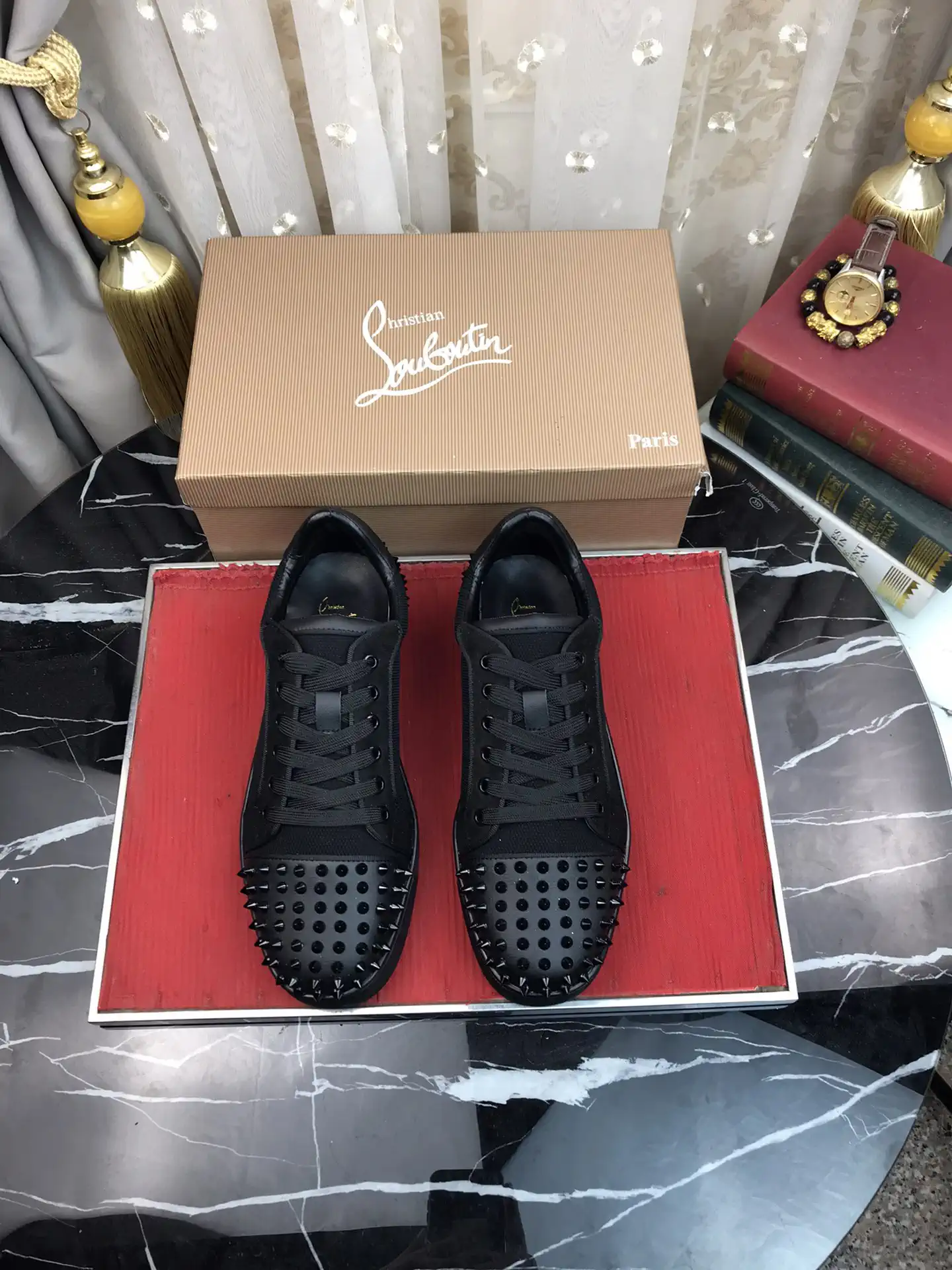 Spiked Toe Casual Sneakers image 1