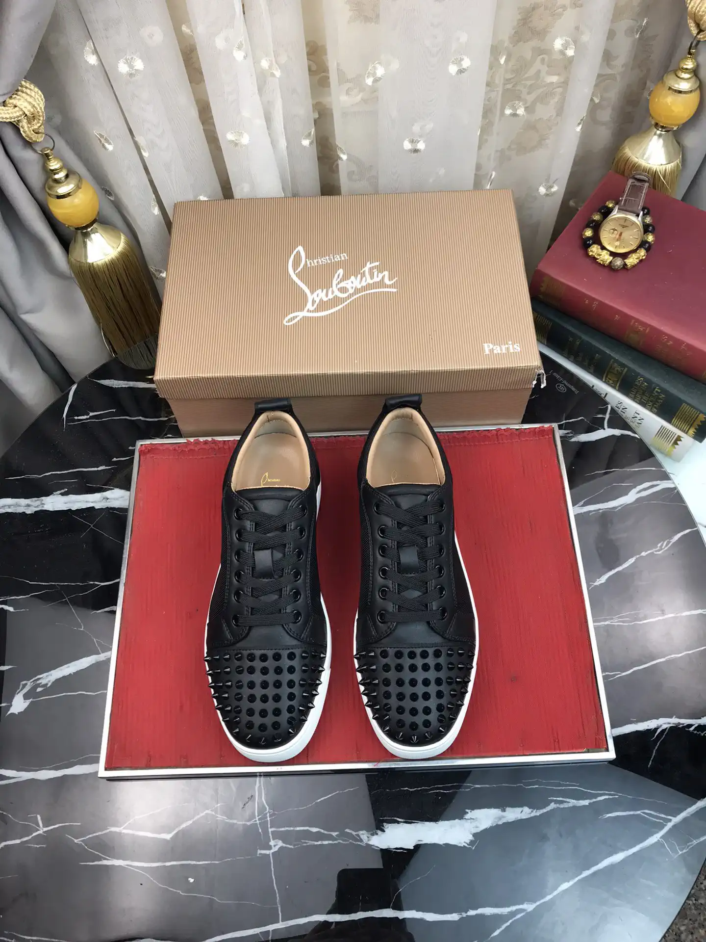 Spiked Toe Casual Skate Shoes image 1