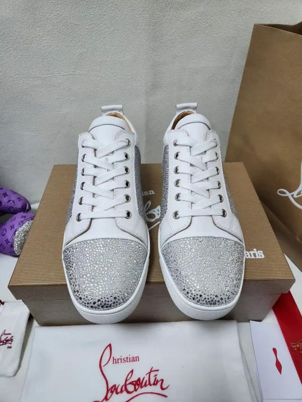 Rhinestone Embellished Low-Top Sneakers image 1