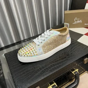 Men's Spiked Glitter Casual Skate Shoes image 1