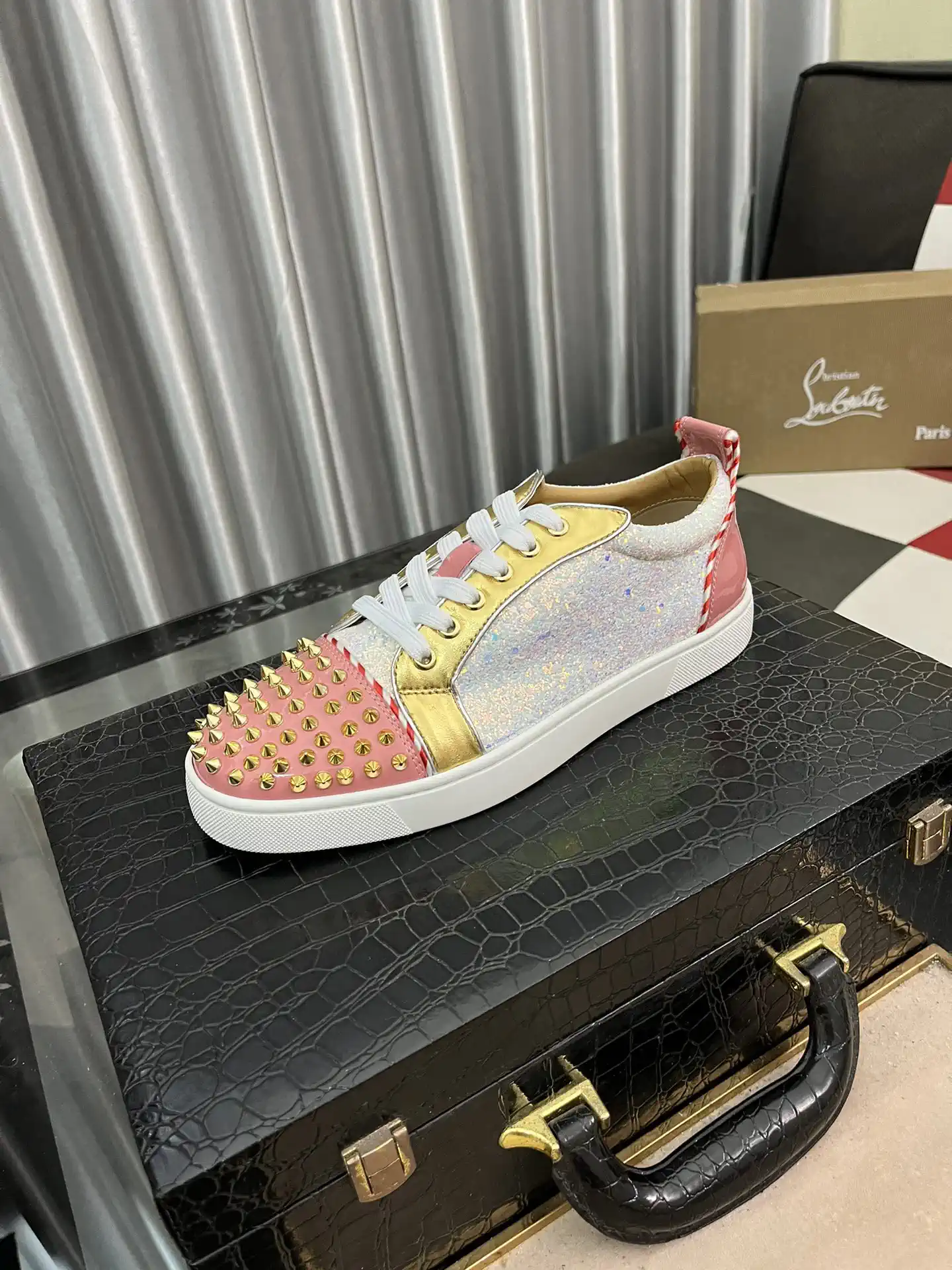 Men's Spiked Casual Sneakers image 1