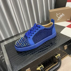 Blue Spiked Toe Casual Sneakers image 1