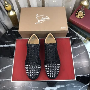 Men's Spiked Toe Glitter Casual Skate Shoes image 1