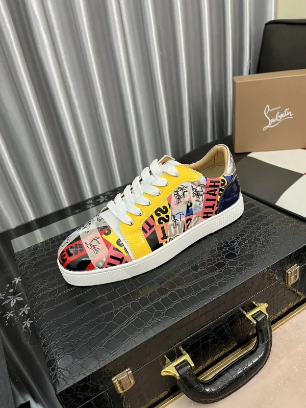 Multicolor Graphic Casual Skate Shoes image 1