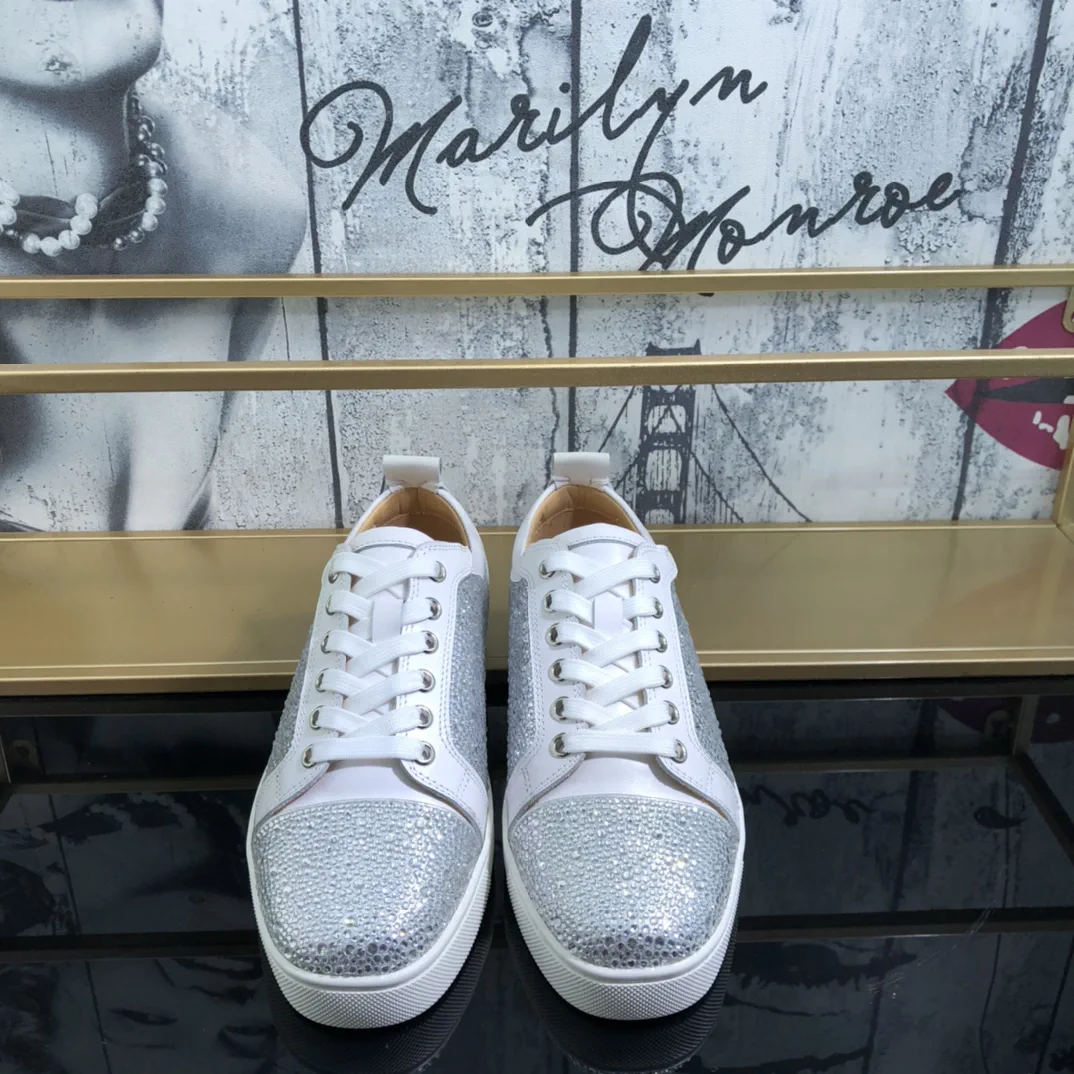 Men's Casual Sneakers with Rhinestone Details image 1