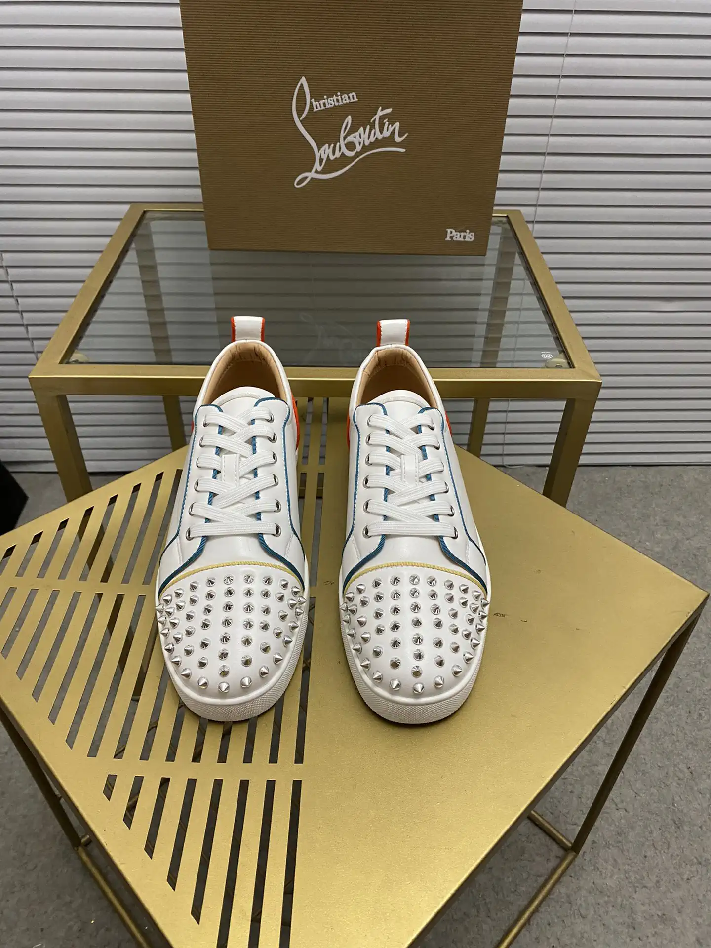 Spiked Toe Casual Skate Sneakers image 1