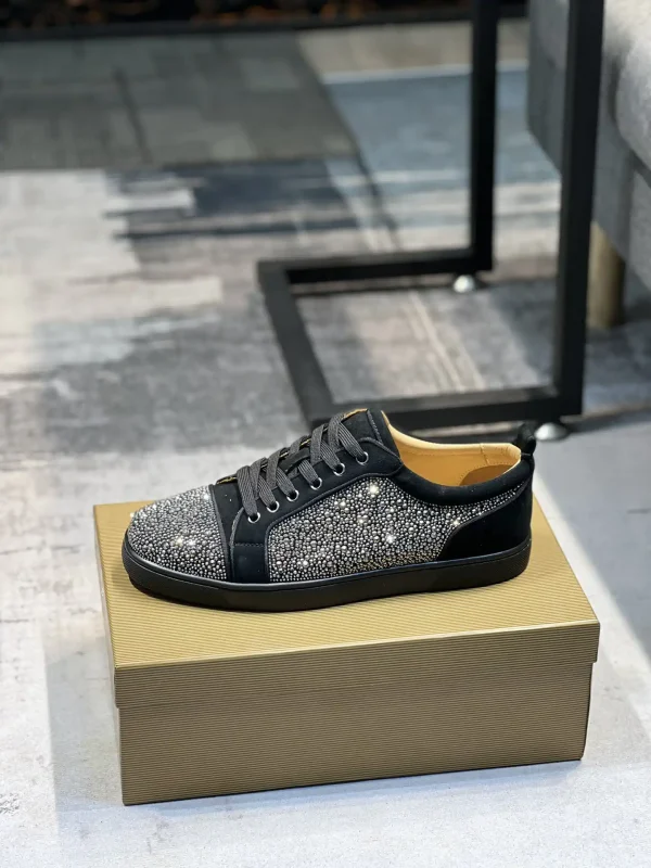 Men's Rhinestone Decor Casual Skate Shoes image 1
