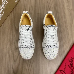 Men's Spike Toe Low-Top Sneakers image 1