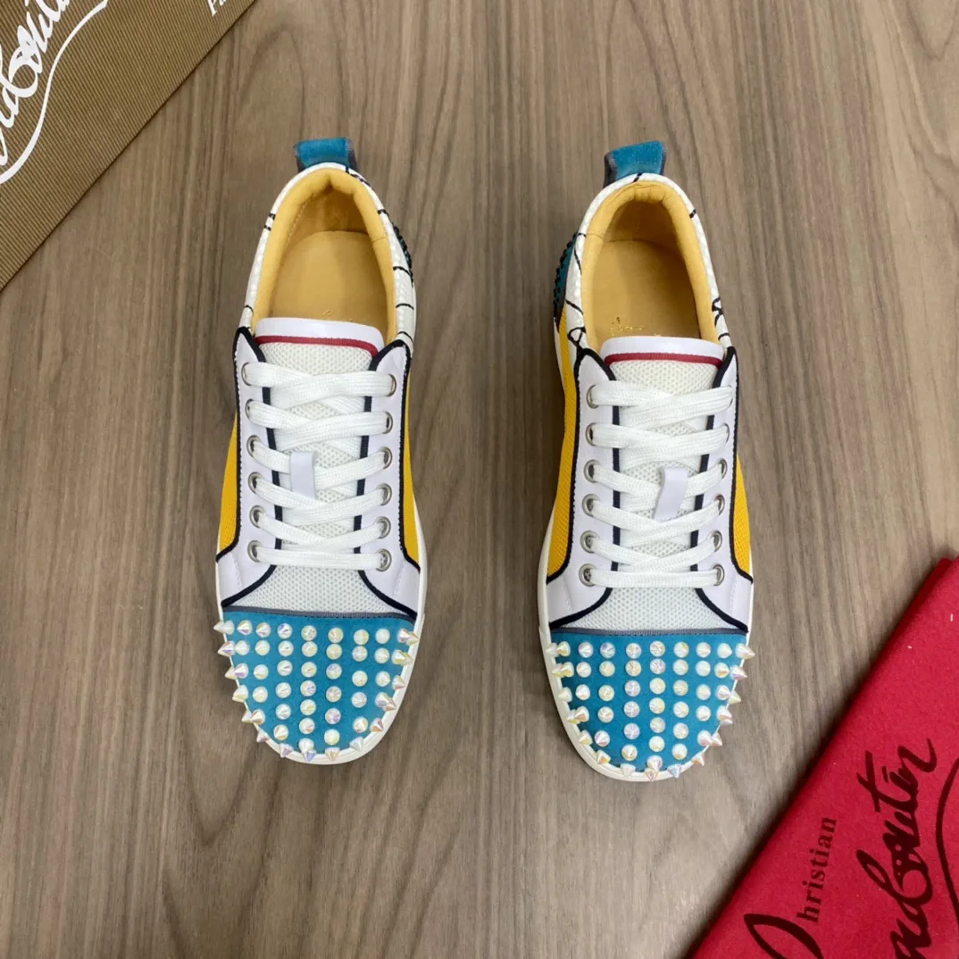 Men's Spike Toe Low-Top Sneakers image 1